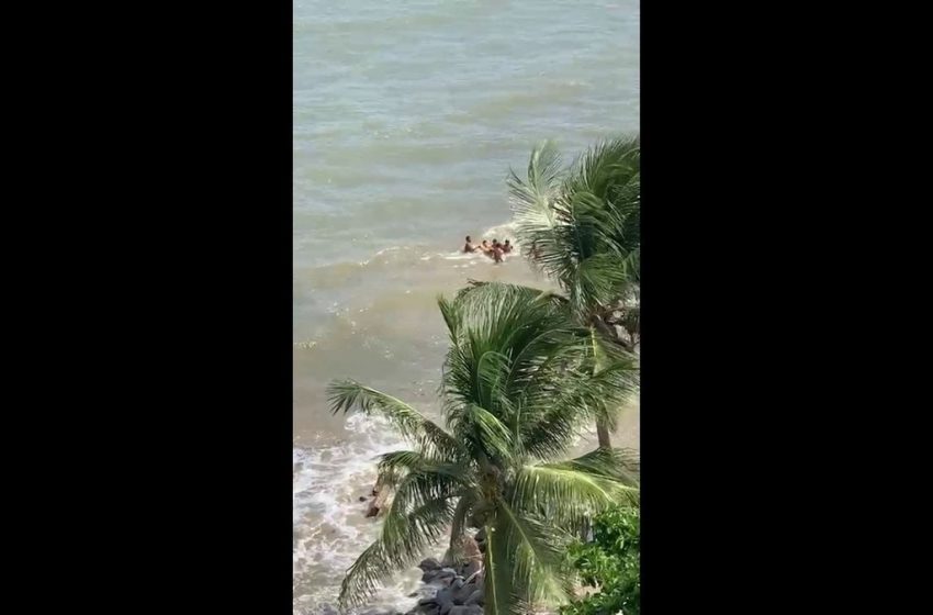  Homem se afoga e três são resgatados no mar em Barra de Jangada, em Jaboatão; veja vídeo – G1