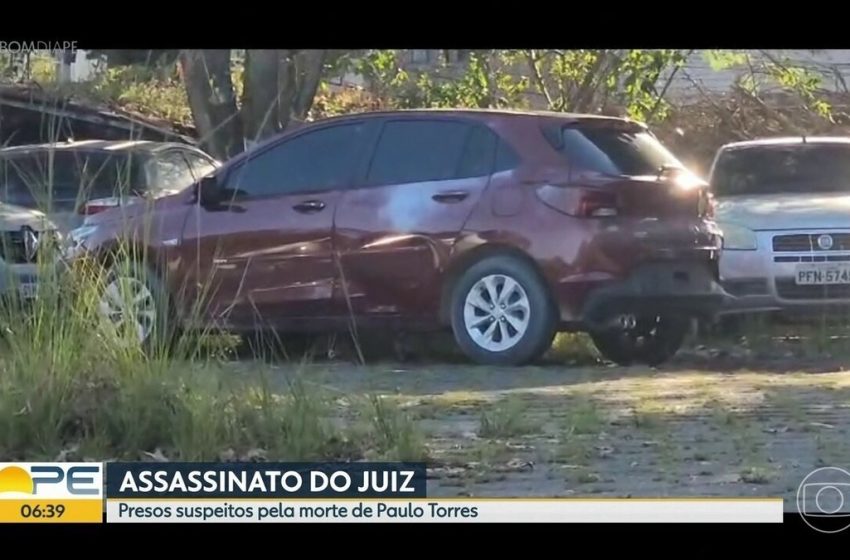  Polícia prende três suspeitos do assassinato de juiz em Jaboatão e apreende carro utilizado no crime – G1